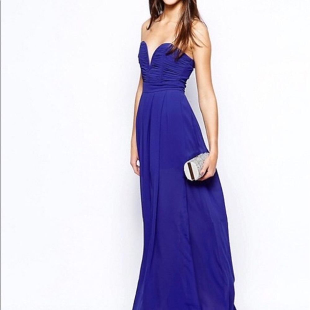 ♡ ASOS | TFNC Maxi Dress With Plunge Bustier ♡
